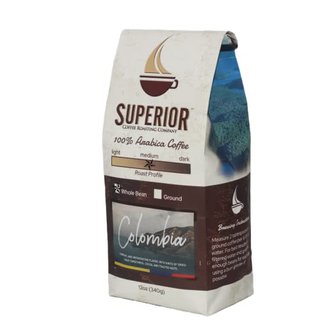 Colombia Single Origin Medium Roast Whole Bean Coffee