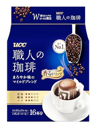 UCC Shokunin Coffee Mild Blend Single Serve Pour Over Coffee