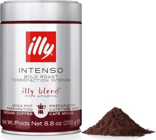 Illy Ground Coffee Moka - Intenso Dark Roast