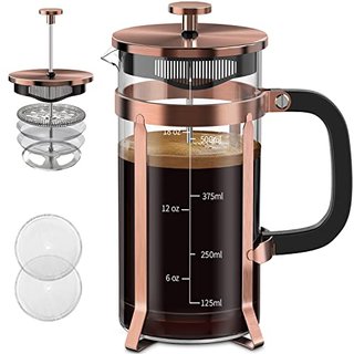QUQIYSO Stainless Steel French Press Coffee Maker