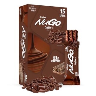 NuGo Protein Bar, Coffee, 11g Protein, Gluten Free