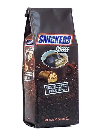 Ground Coffee, Medium Roast, Caramel Peanut Nougat Chocolate Flavored