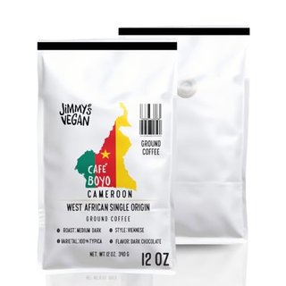 Café Boyo Seasonal Select 12 oz Single-Origin Cameroon Coffee, Medium-Dark Roast