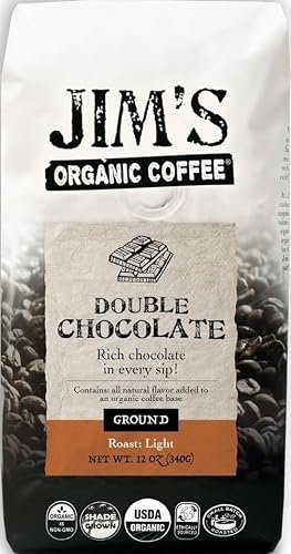 Jim's Organic Coffee – Double Chocolate Ground Coffee