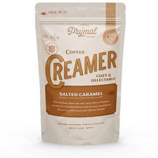 PRYMAL Salted Caramel Coffee Creamer - Keto, Sugar Free, Non Dairy